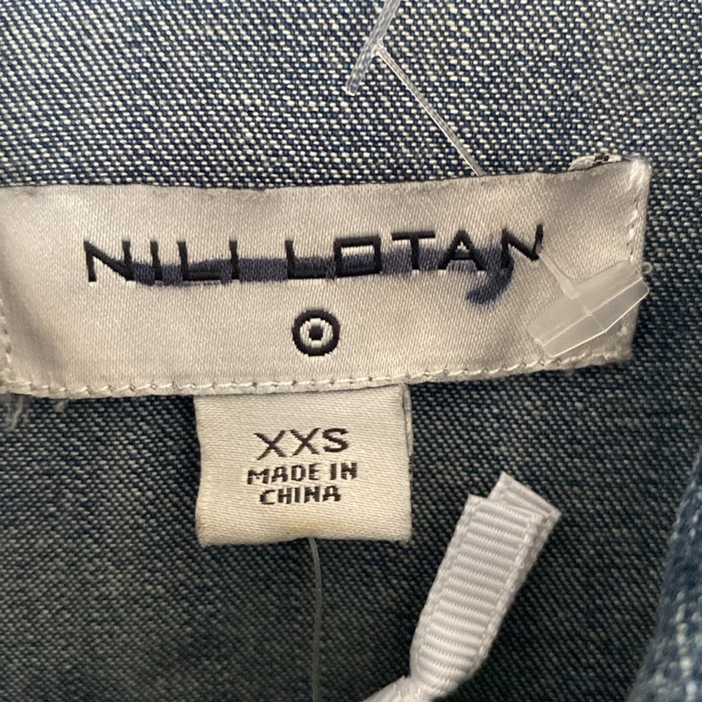 “Nili Lotan for Target” denim shirt; size XXS; NWOT - Picture 8 of 8